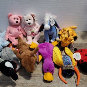 Lot of 10 Ty Beanie Babies(Bag 5)